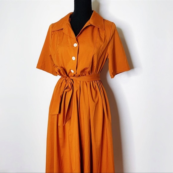 Burnt orange dress - Picture 2 of 5